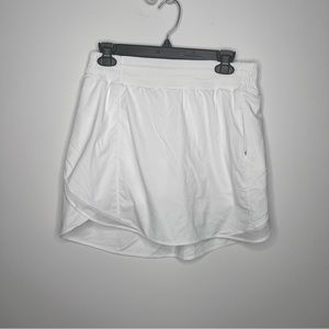 Lululemon Athletica White Tennis skirt with shorts